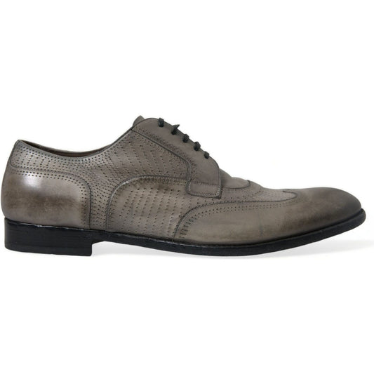 Dolce & Gabbana Elegant Calfskin Derby Lace-Ups Dolce & Gabbana