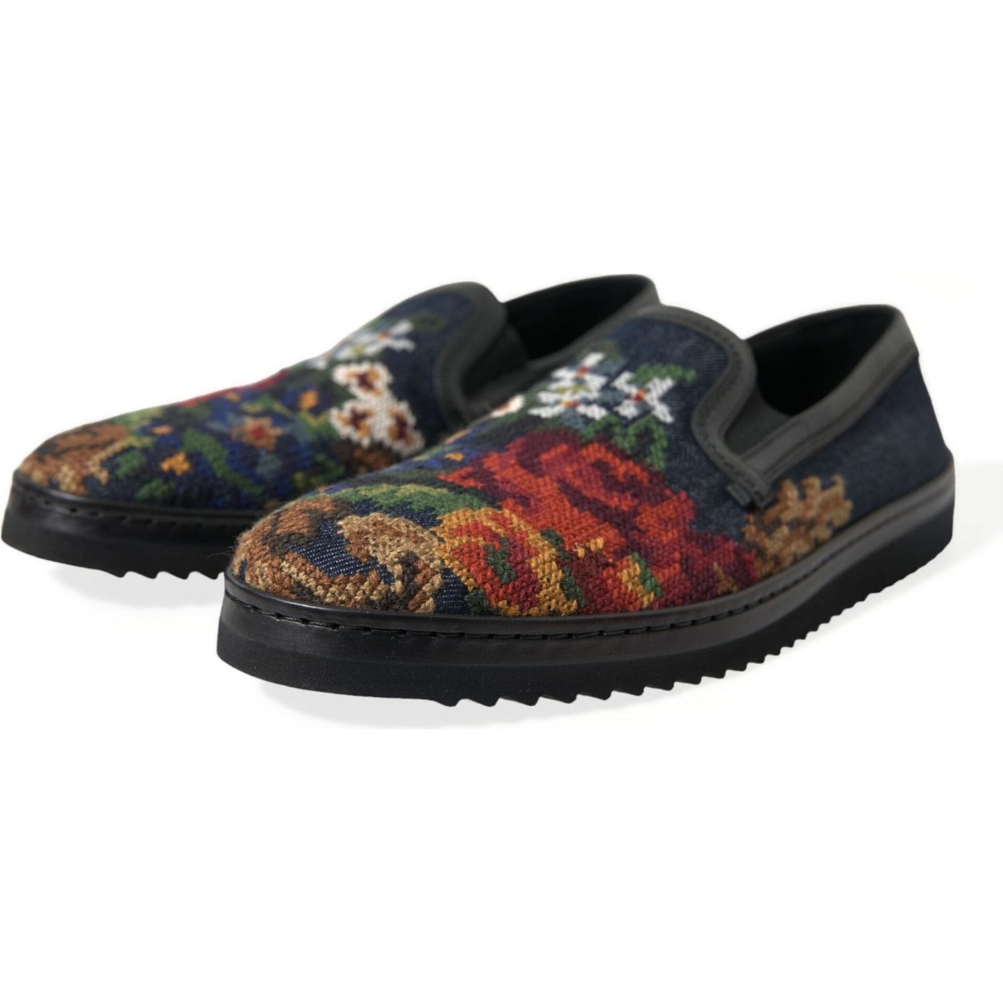 Dolce & Gabbana Elegant Multicolor Floral Loafers Dolce & Gabbana