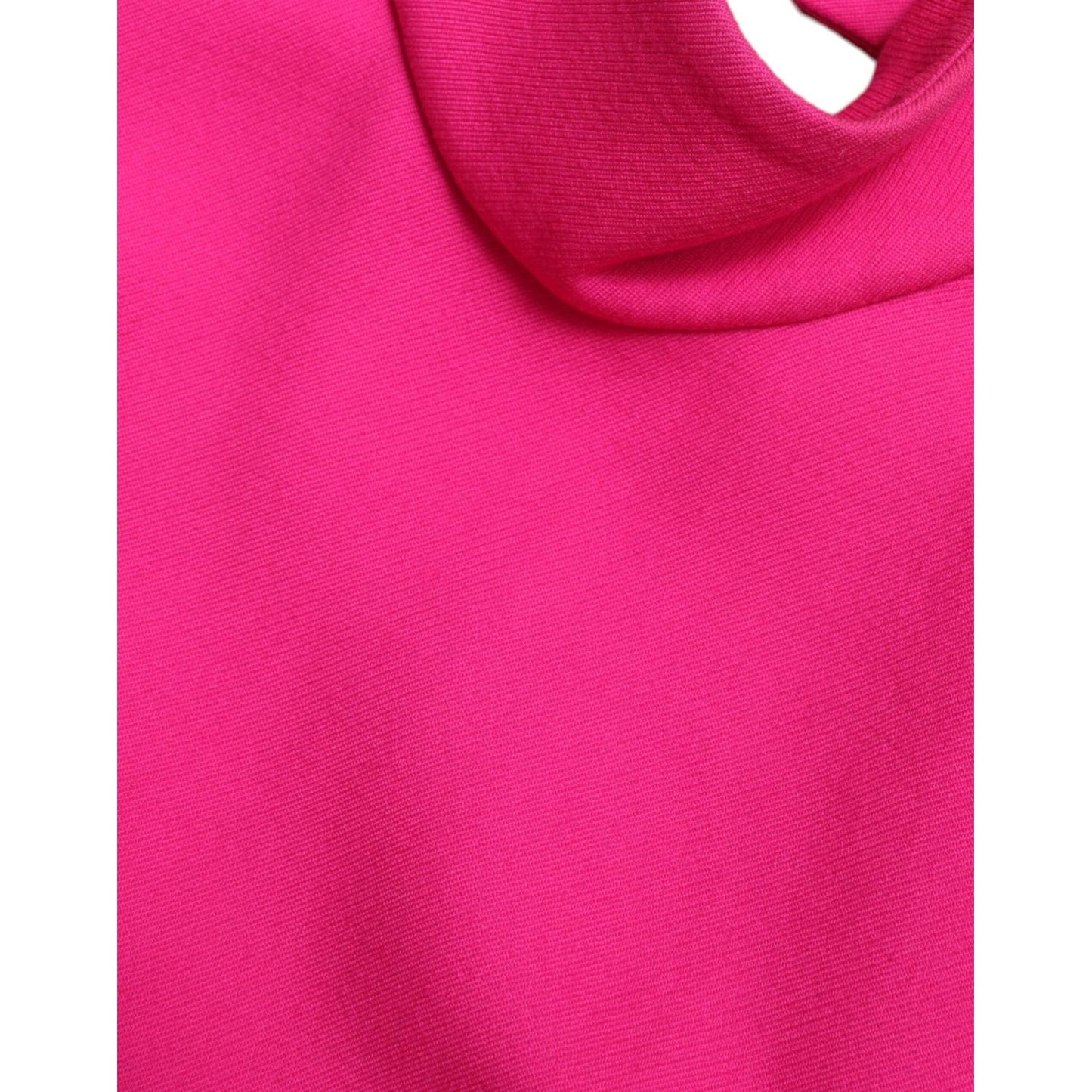 Dolce & Gabbana Elegant Pink Turtleneck Sleeveless Wool Top Dolce & Gabbana