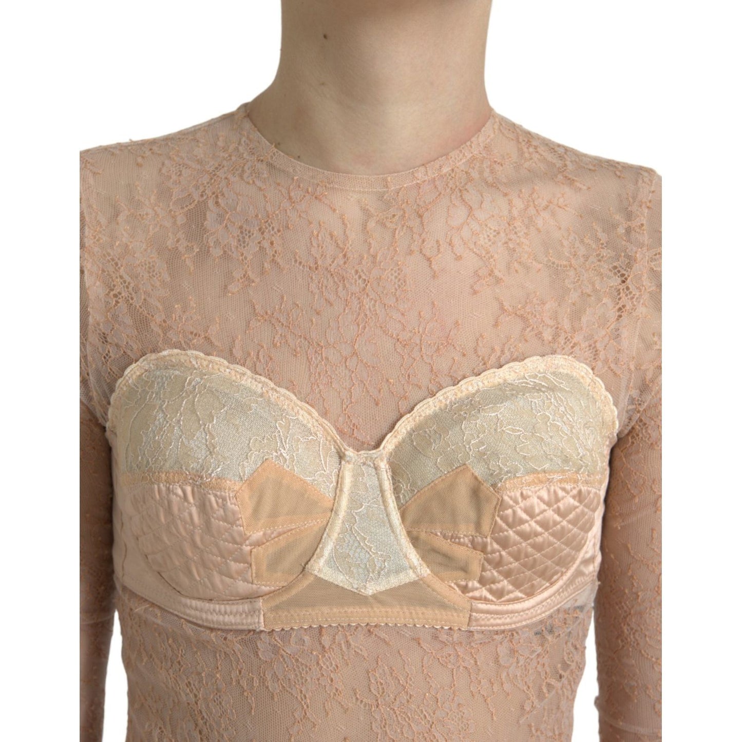 Dolce & Gabbana Elegant Lace Bustier Cropped Top Dolce & Gabbana