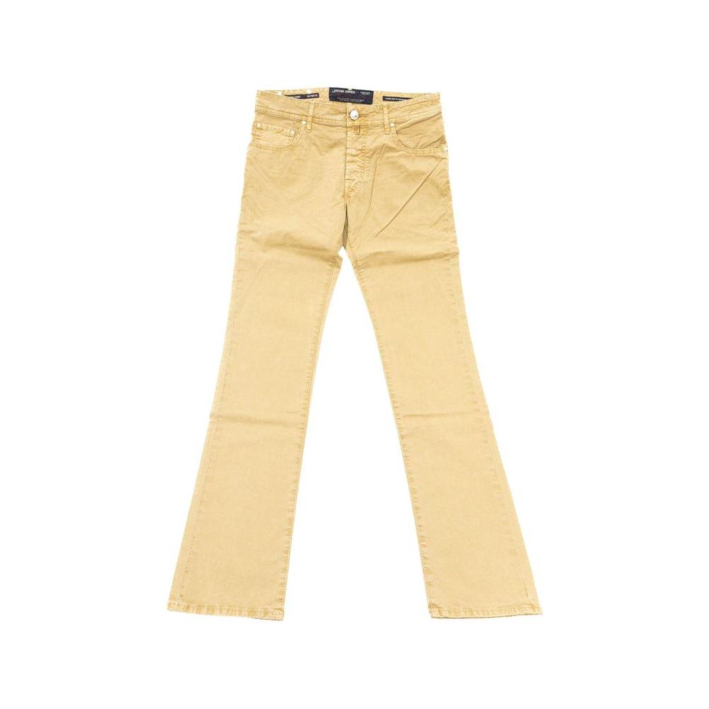 Jacob Cohen Beige Cotton Men Jean Jacob Cohen