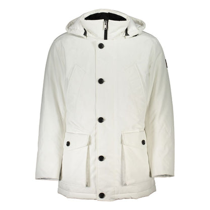 Hugo Boss White Elastane Jacket 1728,67465543840,Clothing,Hugo Boss,IT54 | XXL,Jackets & Coats - Clothing,Jackets - Men - Clothing,Men,Men - Clothing,New with tags,Shell Jackets - Jackets & Coats - Clothing,White