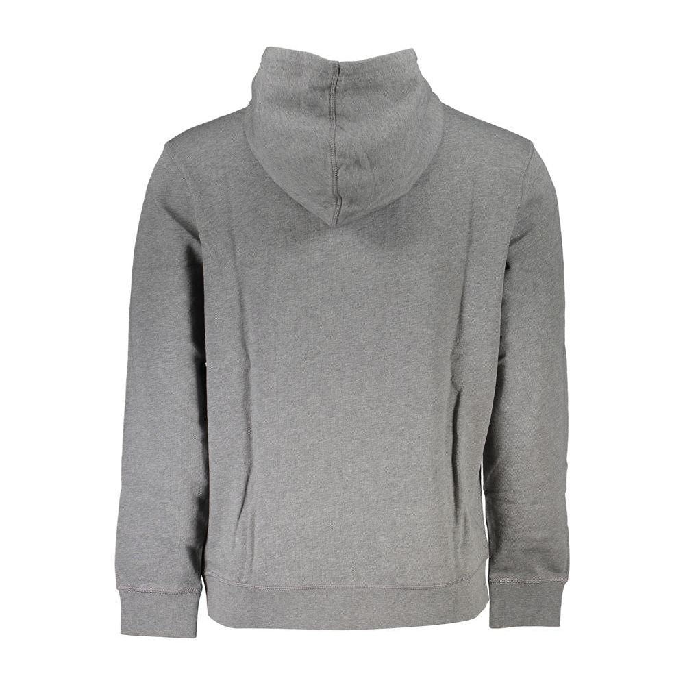 Hugo Boss Elegant Gray Hooded Sweatshirt Hugo Boss