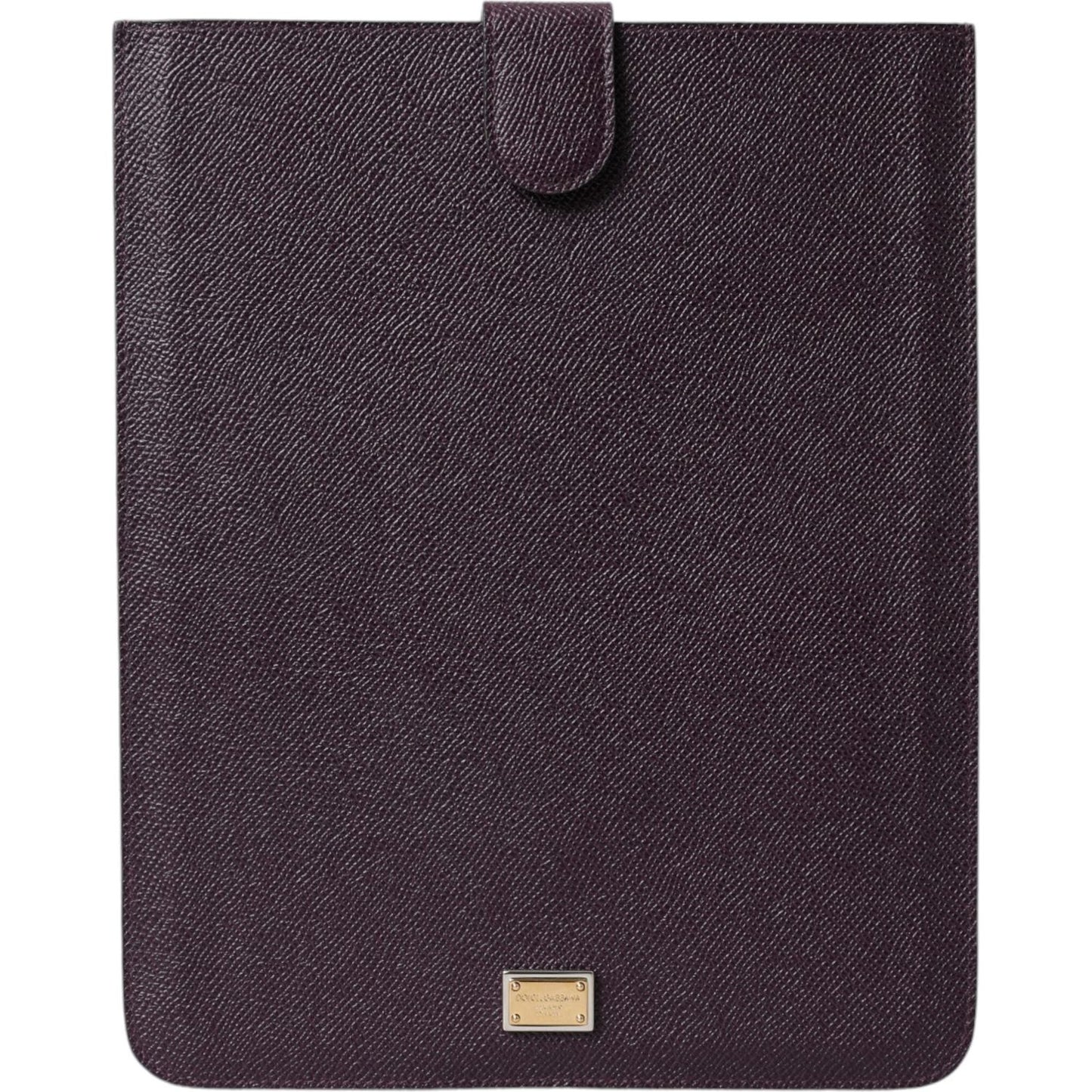 Dolce & Gabbana Dark Brown Leather Logo Plaque Cover Sleeve Tablet Case 1728,67345645728,Accessories,Bags,Brown,Dolce & Gabbana,Leather Accessories - Women - Bags,Material: 100% Leather,metal hardware,New with tags,Other Accessories - Accessories,Women,Wo