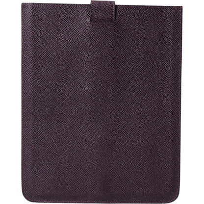 Dolce & Gabbana Dark Brown Leather Logo Plaque Cover Sleeve Tablet Case 1728,67345645728,Accessories,Bags,Brown,Dolce & Gabbana,Leather Accessories - Women - Bags,Material: 100% Leather,metal hardware,New with tags,Other Accessories - Accessories,Women,Wo