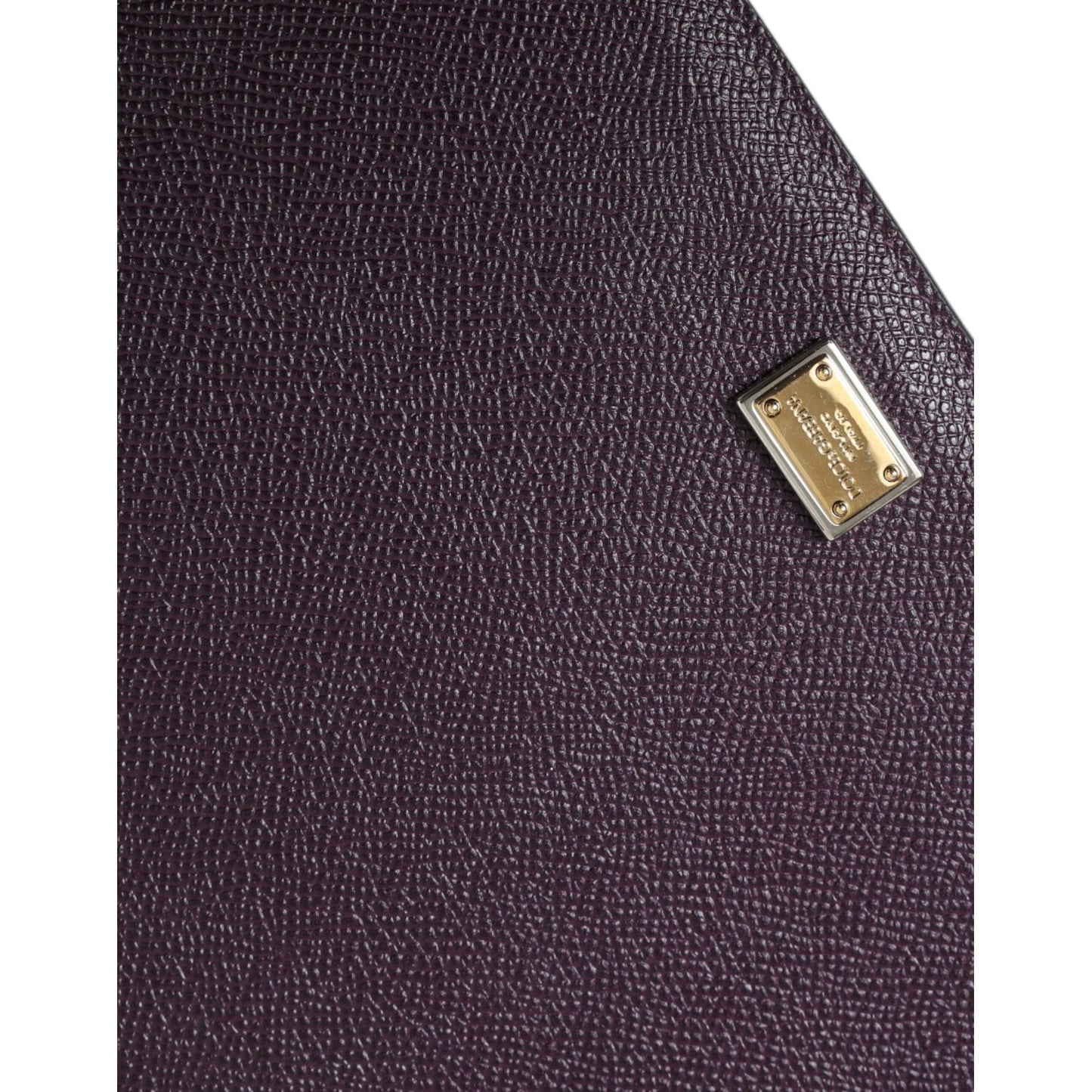 Dolce & Gabbana Dark Brown Leather Logo Plaque Cover Sleeve Tablet Case 1728,67345645728,Accessories,Bags,Brown,Dolce & Gabbana,Leather Accessories - Women - Bags,Material: 100% Leather,metal hardware,New with tags,Other Accessories - Accessories,Women,Wo
