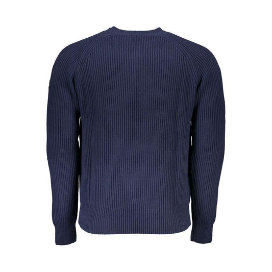 North Sails Blue Cotton Men Sweater North Sails