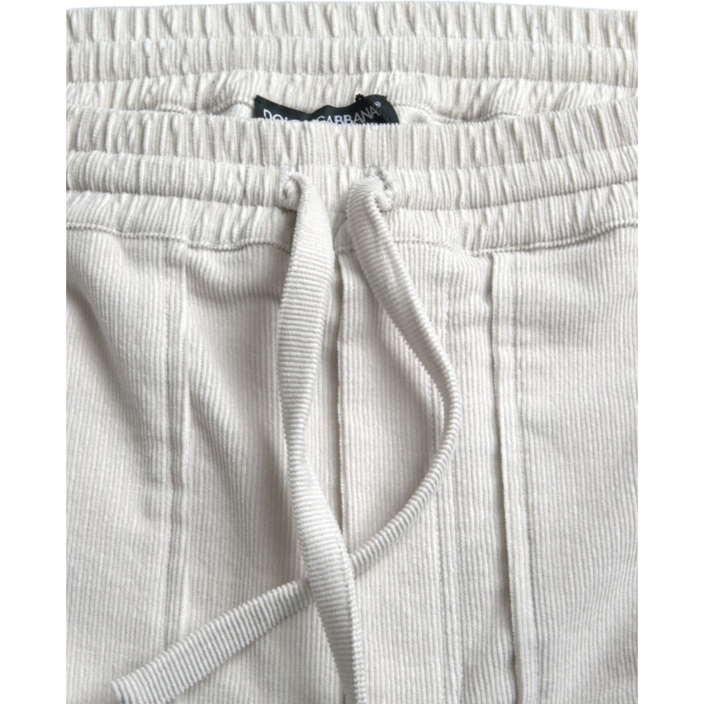 Dolce & Gabbana Beige Cotton Corduroy Men's Bermuda Shorts Dolce & Gabbana