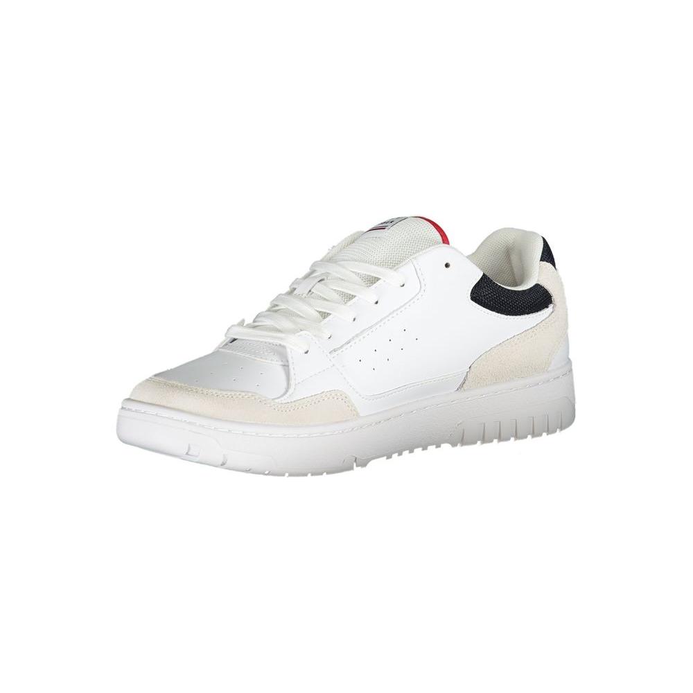 Tommy Hilfiger White Polyethylene Men Sneaker Tommy Hilfiger