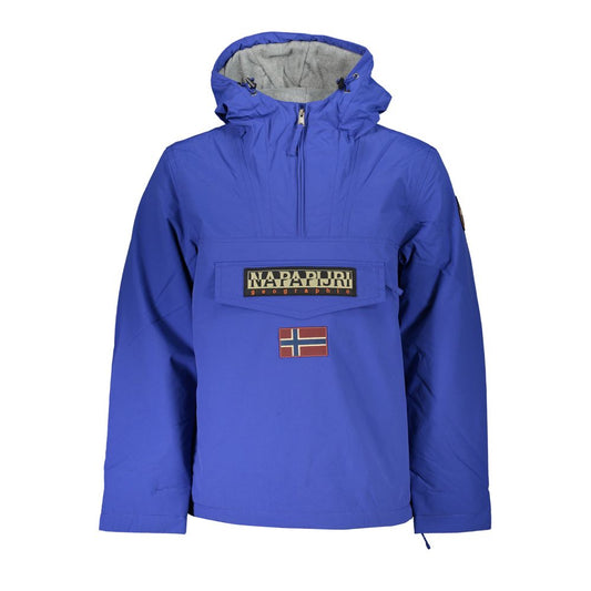 Napapijri Blue Polyamide Men Jacket Napapijri