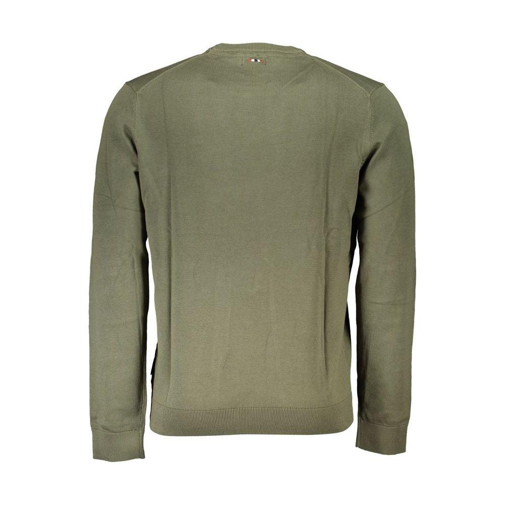 Napapijri Green Cotton Men Sweater