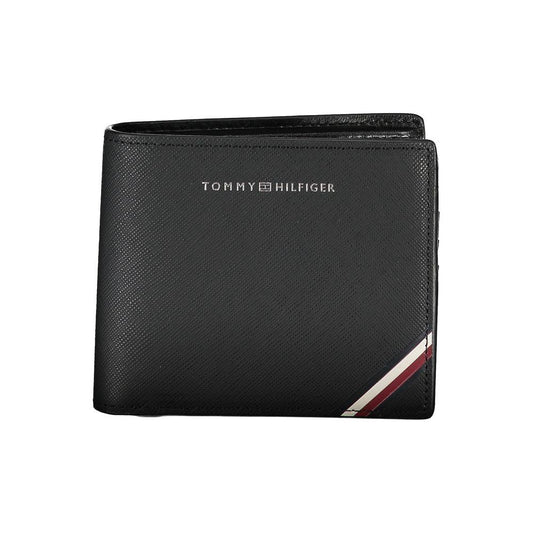 Tommy Hilfiger Black Leather Men Wallet Tommy Hilfiger