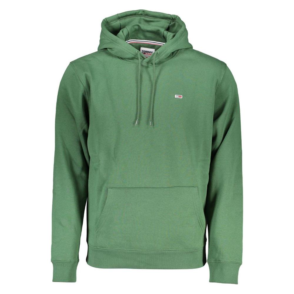 Tommy Hilfiger Green Cotton Men Sweater Tommy Hilfiger