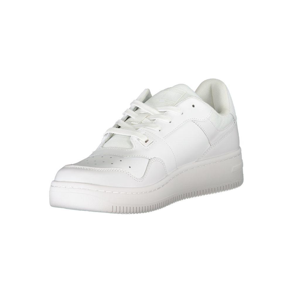 Tommy Hilfiger White Leather Men Sneaker Tommy Hilfiger