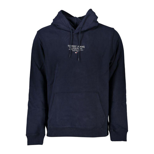 Tommy Hilfiger Chic Blue Hooded Sweatshirt with Logo Detail Tommy Hilfiger