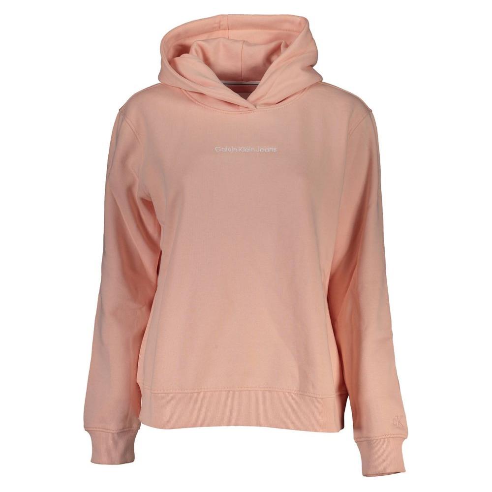 Calvin Klein Chic Pink Hooded Fleece Sweatshirt Calvin Klein