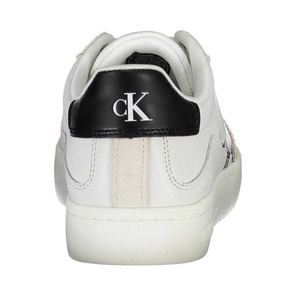 Calvin Klein Eco-Chic White Sneaker with Contrast Details Calvin Klein