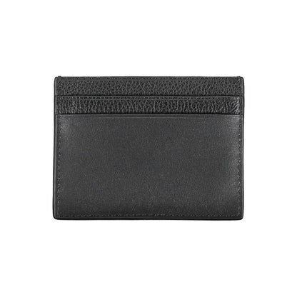 Calvin Klein Elegant Leather Card Holder in Timeless Black Calvin Klein