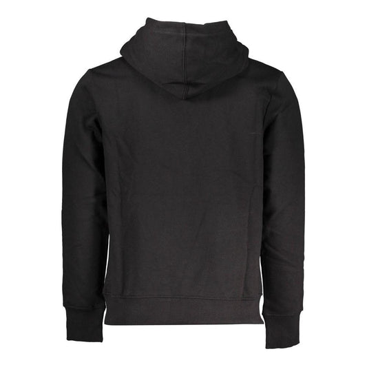 Calvin Klein Sleek Black Hooded Sweatshirt with Fleece Lining Calvin Klein