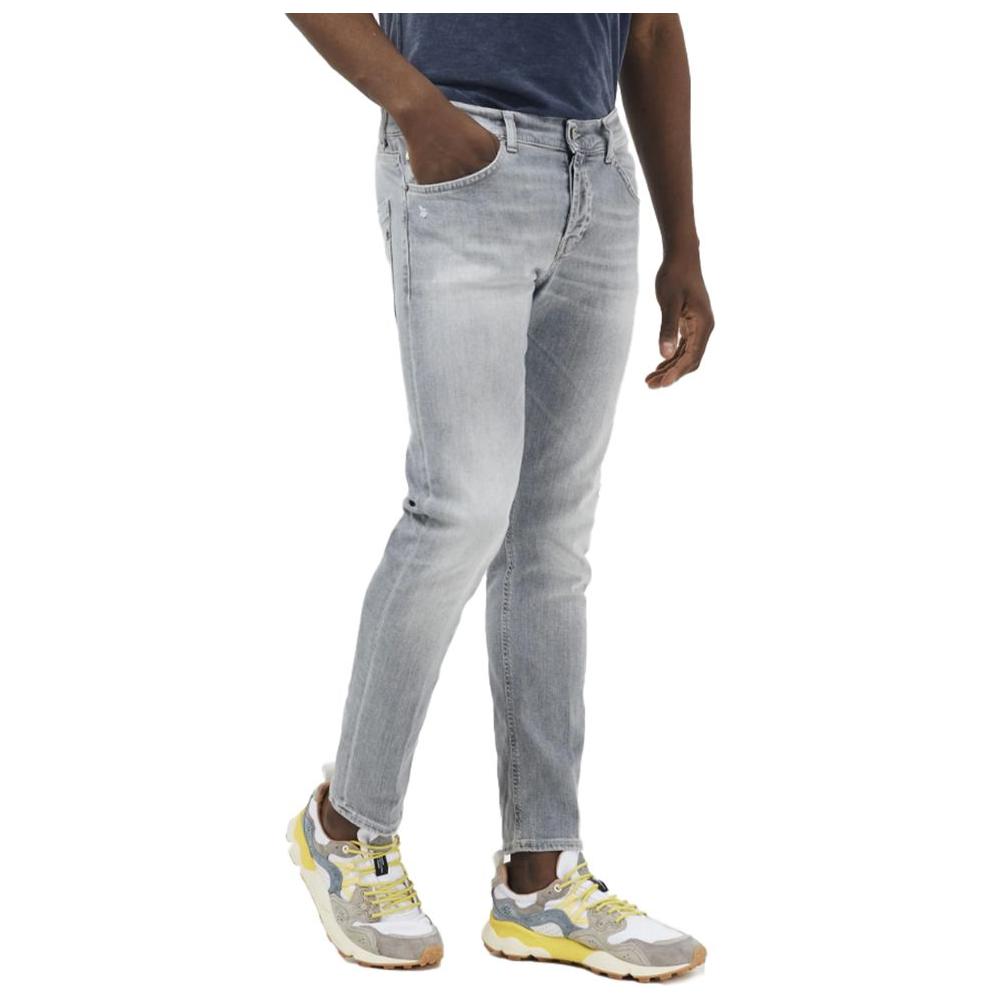 Dondup Elegant Grey Stretch Icon Jeans Dondup