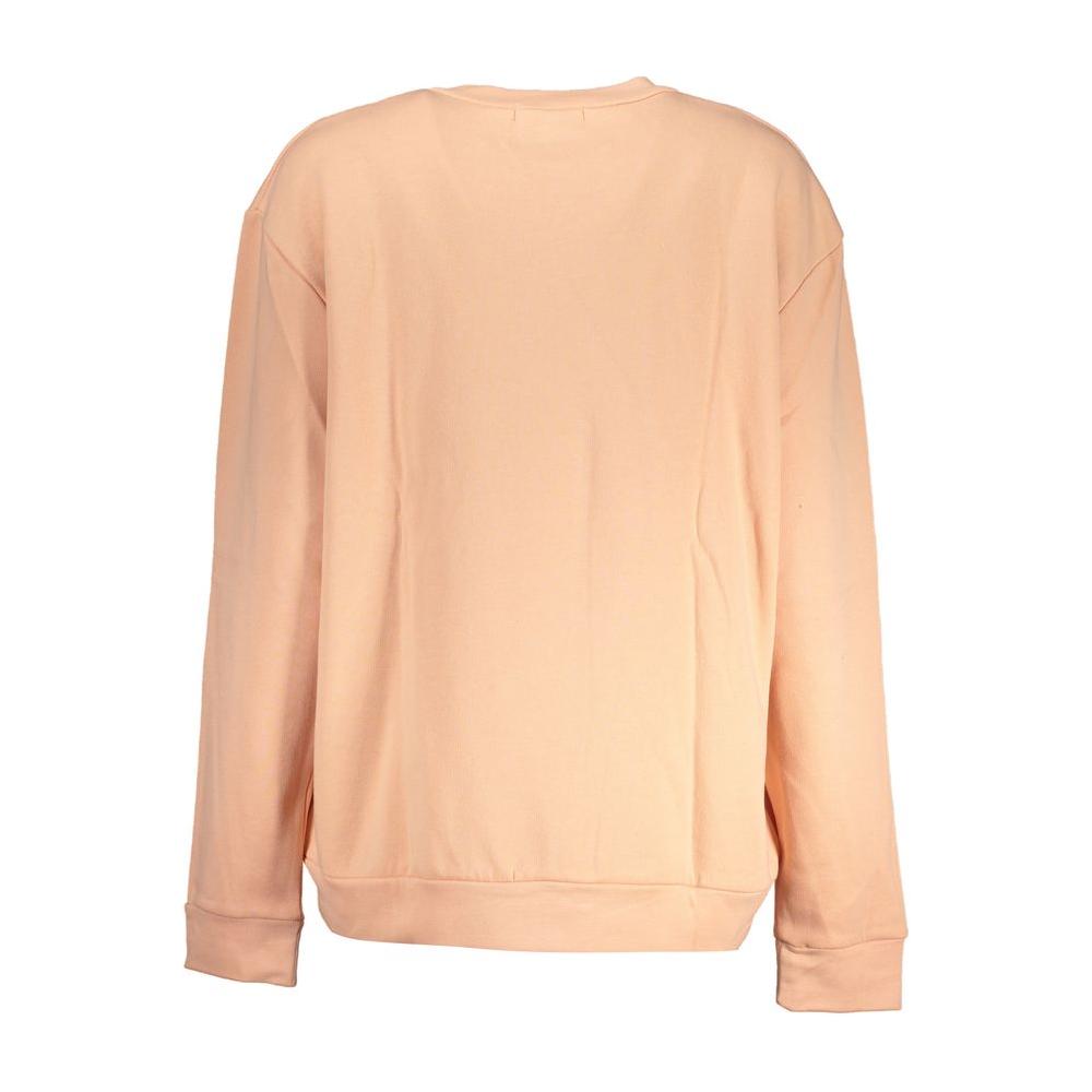 Cavalli Class Elegant Long-Sleeved Pink Fleece Sweatshirt Cavalli Class