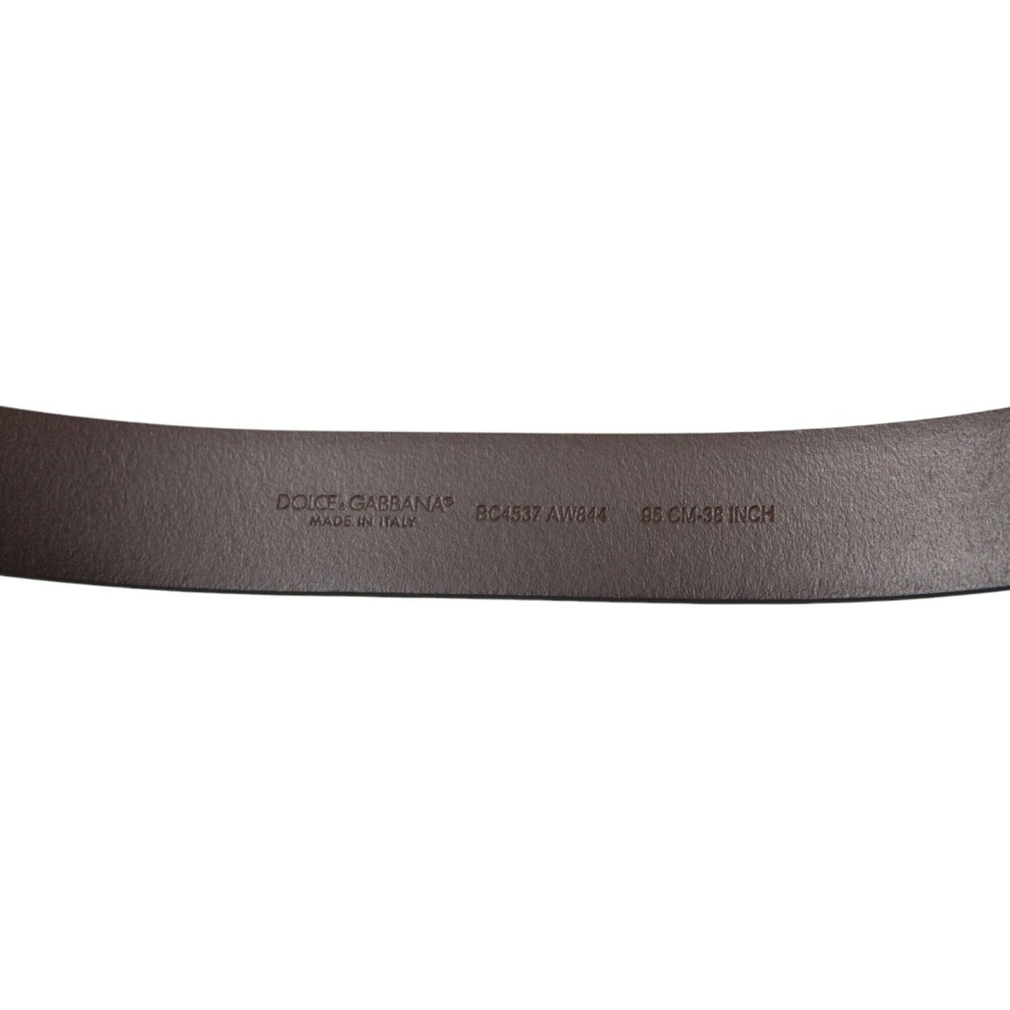 Dolce & Gabbana Elegant Brown Calf Leather Belt - Timeless Accessory Dolce & Gabbana