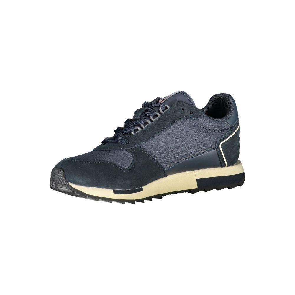 Napapijri Sleek Blue Sporty Laced Sneakers Napapijri