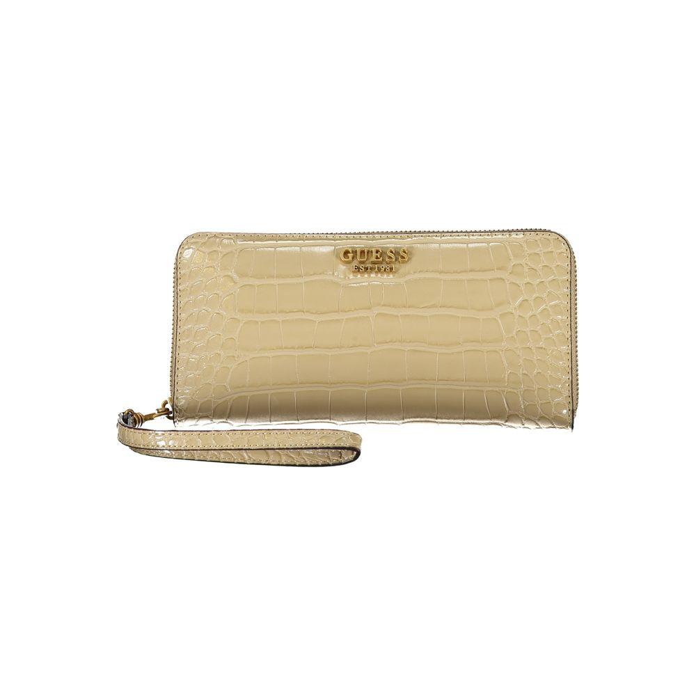 Guess Jeans Chic Beige Multi-Compartment Wallet Guess Jeans