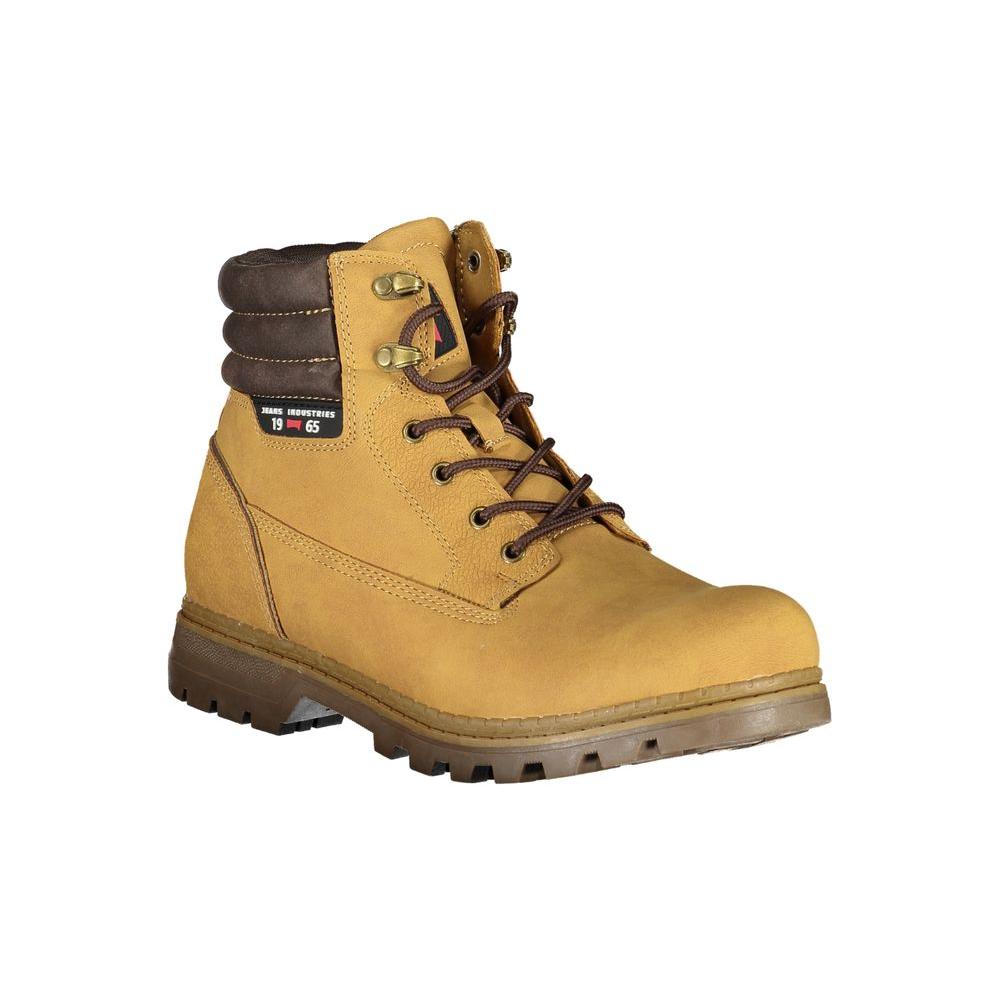 Carrera Trendsetting Yellow Lace-Up Boots Carrera