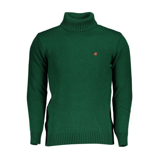 U.S. Grand Polo Elegant Turtleneck Embroidered Sweater U.S. Grand Polo