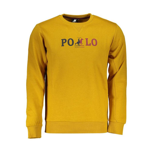 U.S. Grand Polo Sunshine Yellow Fleece Crew Neck Sweatshirt