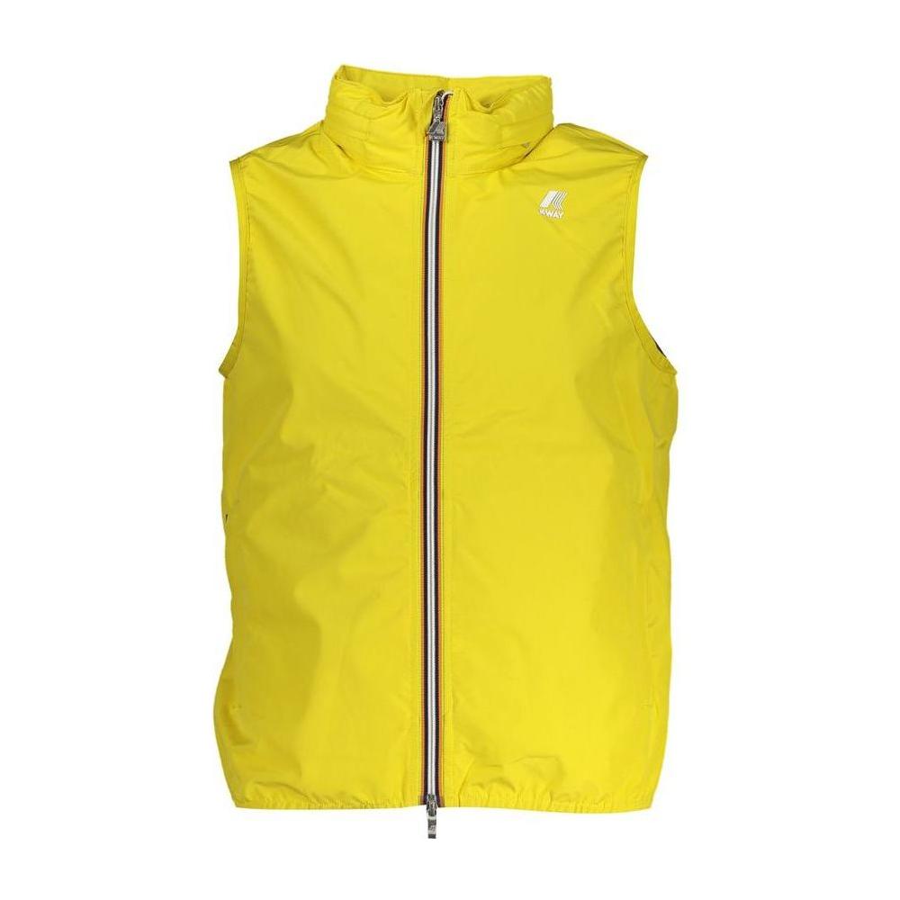 K-WAY Sleek Sleeveless Yellow Designer Jacket K-WAY