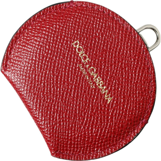 Dolce & Gabbana Elegant Red Leather Mirror Holder Dolce & Gabbana