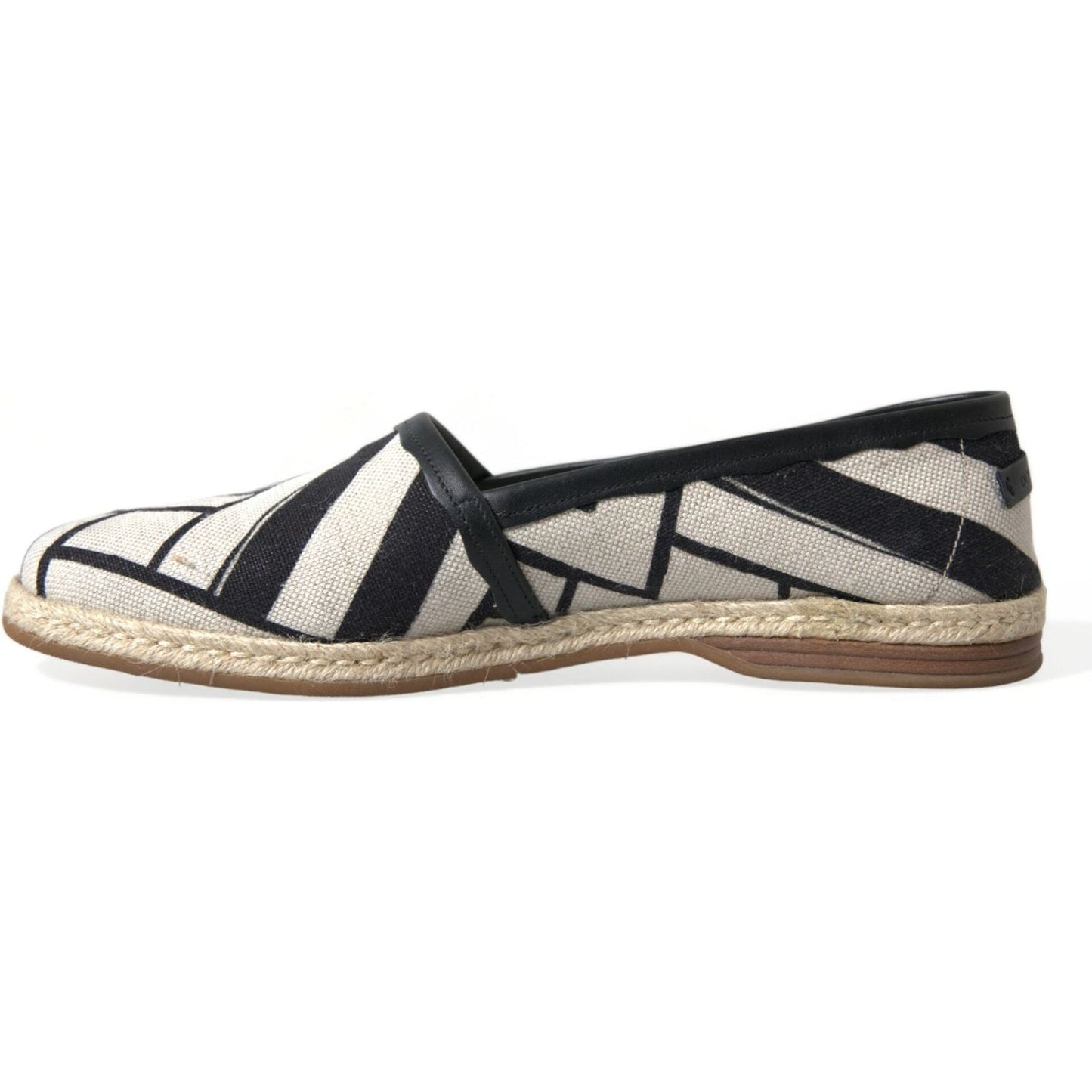 Dolce & Gabbana Chic Striped Luxury Leather Espadrilles Dolce & Gabbana