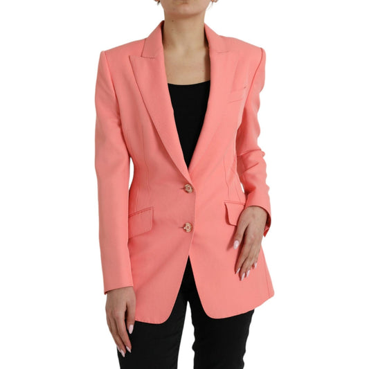 Dolce & Gabbana Chic Pink Peak Lapel Blazer Dolce & Gabbana