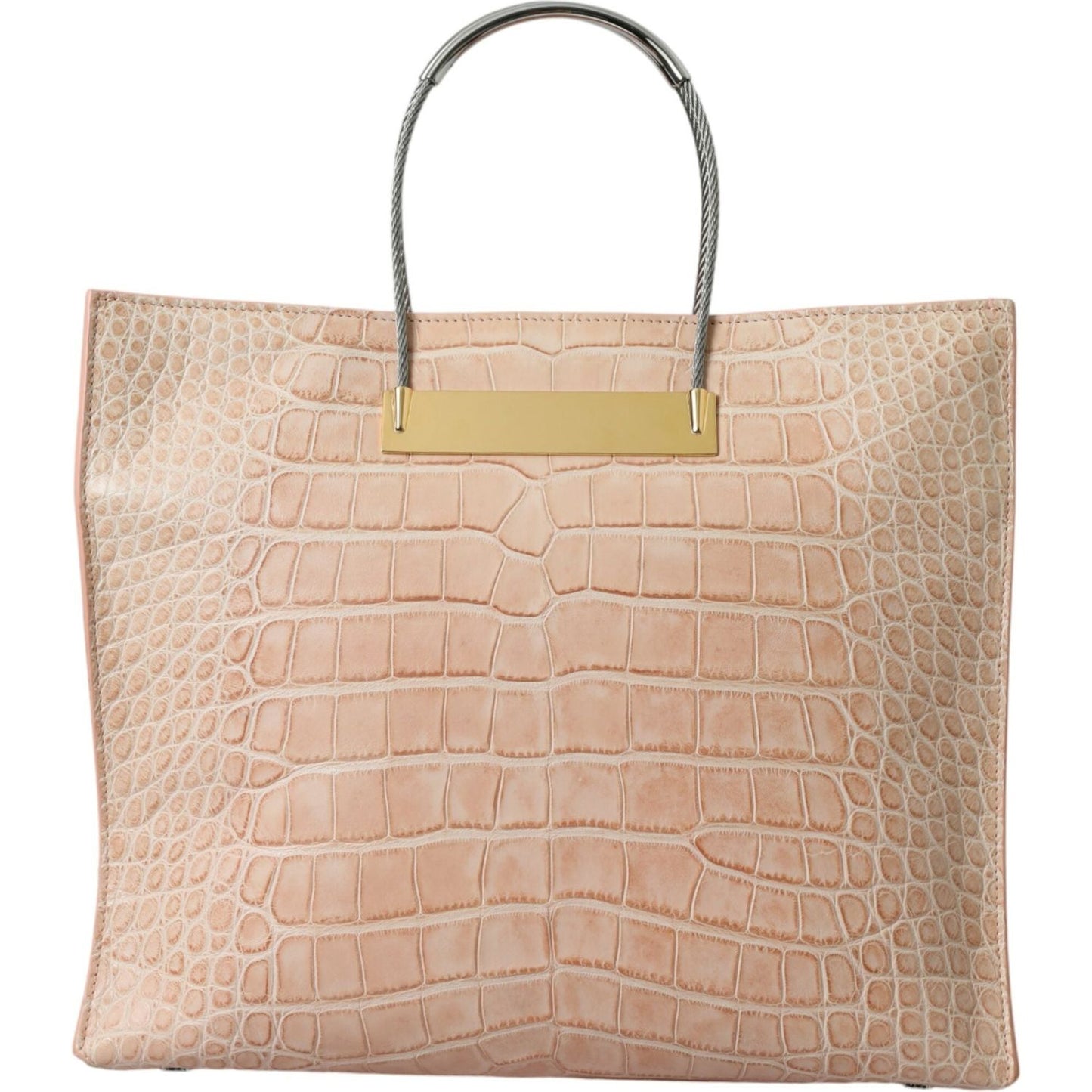 Balenciaga Alligator Leather Chic Pink Tote Bag Balenciaga