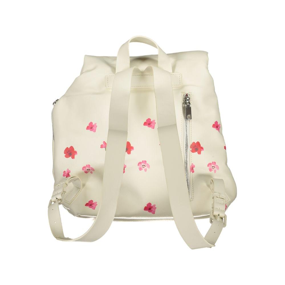 Desigual White Polyethylene Backpack Desigual