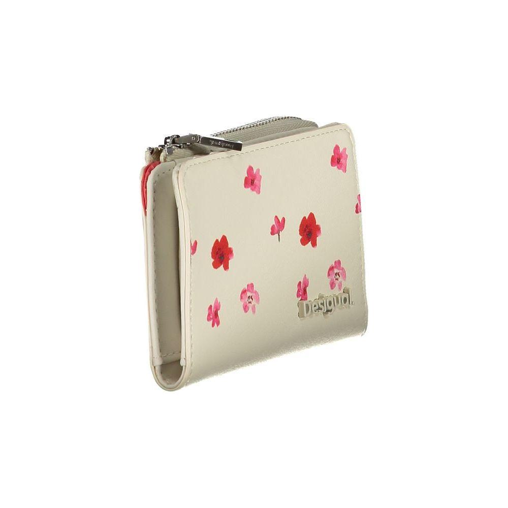 Desigual White Polyethylene Wallet Desigual