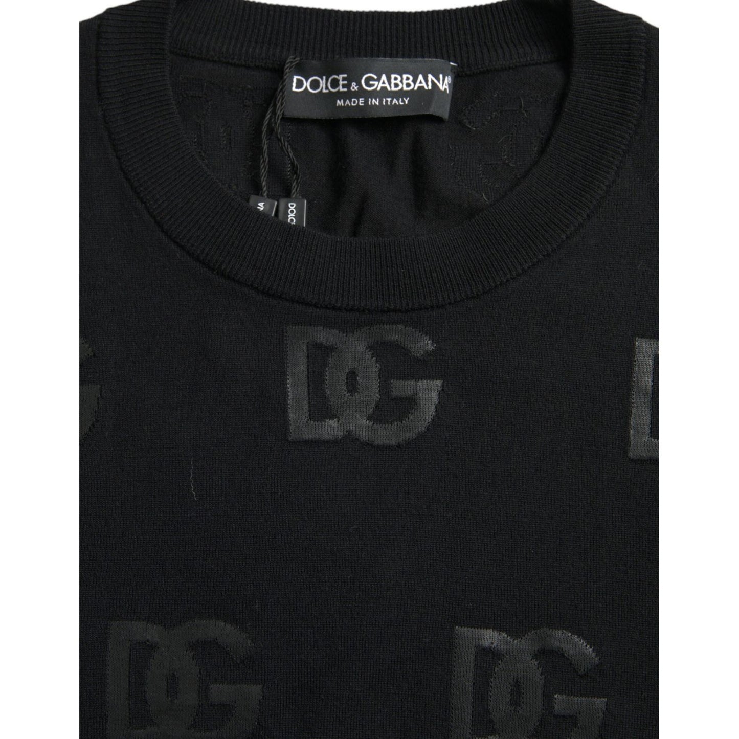 Dolce & Gabbana Black DG Logo Pullover Sweatshirt Sweater Dolce & Gabbana