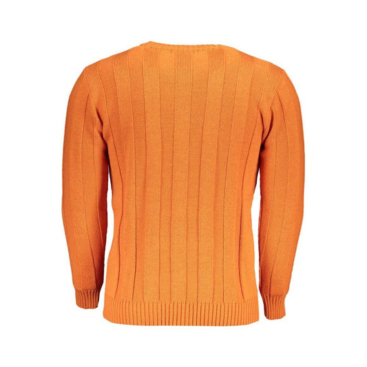 Orange Fabric Sweater