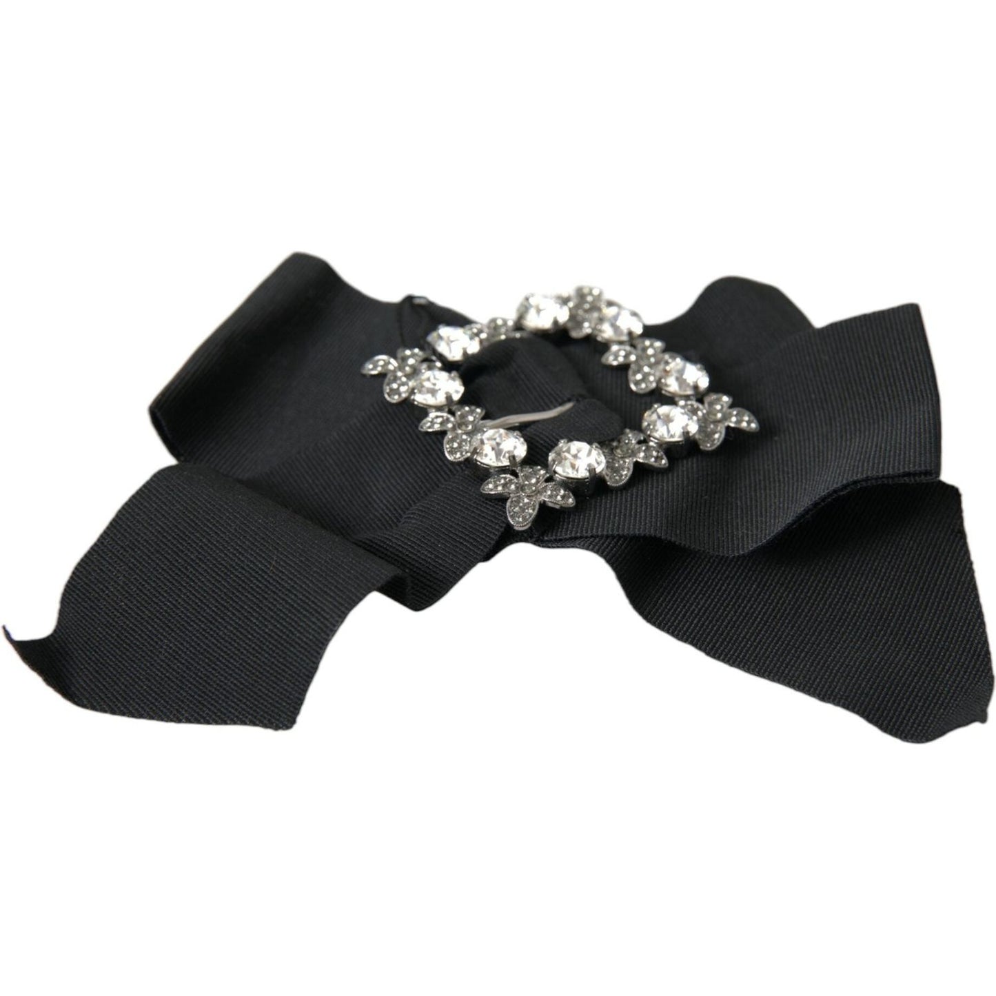 Dolce & Gabbana Black Swarovski Crystal Embellished Hair Clip Dolce & Gabbana