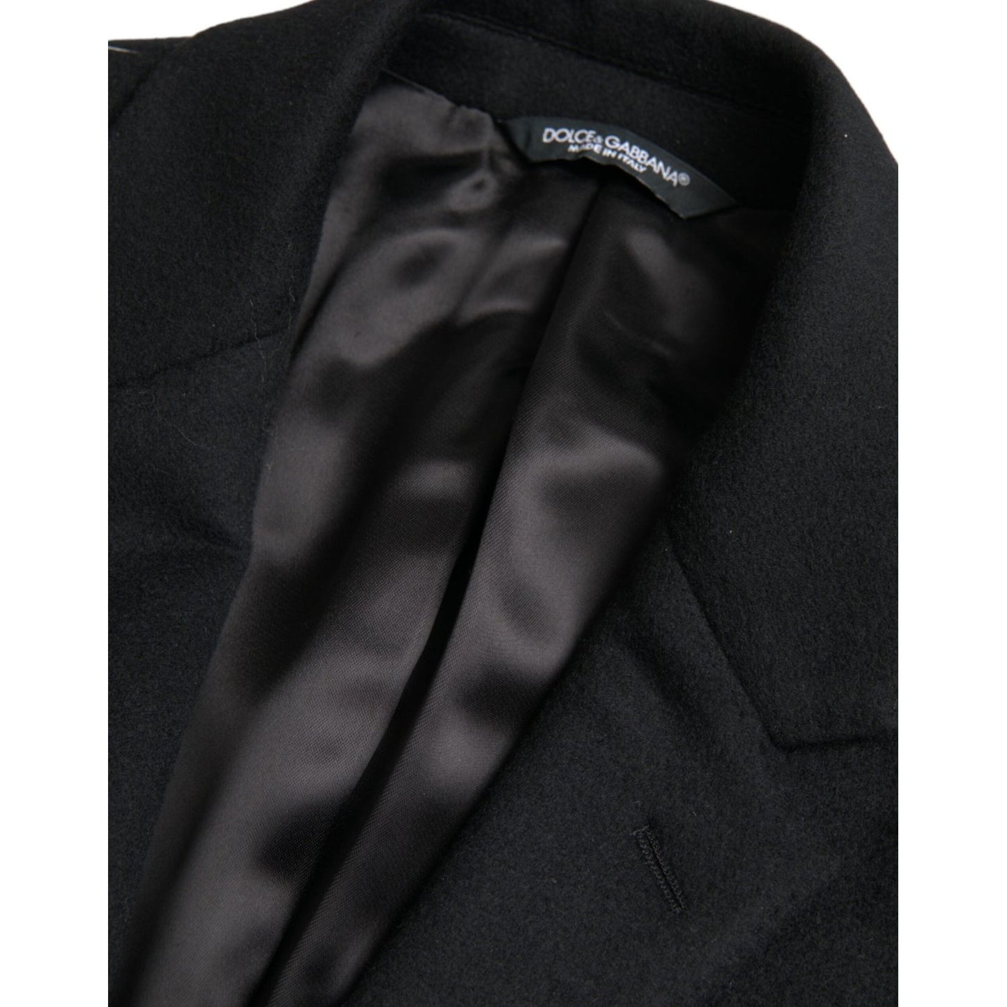 Dolce & Gabbana Black Single Breasted Trench Coat Jacket 1728,67345645728,Black,Clothing,Dolce & Gabbana,IT46 | S,Jackets & Coats - Clothing,Jackets - Men - Clothing,Material: 90% Virgin Wool 10% Cashmere,Men,New with tags,Trench Coats - Jackets & Coats -