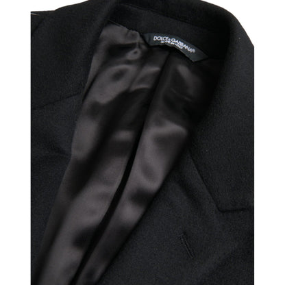 Dolce & Gabbana Black Single Breasted Trench Coat Jacket 1728,67345645728,Black,Clothing,Dolce & Gabbana,IT46 | S,Jackets & Coats - Clothing,Jackets - Men - Clothing,Material: 90% Virgin Wool 10% Cashmere,Men,New with tags,Trench Coats - Jackets & Coats -