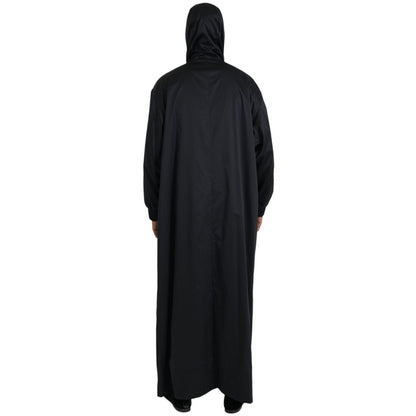 Dolce & Gabbana Black Polyester Hooded Long Windbreaker Jacket 1728,67345645728,Black,Clothing,Dolce & Gabbana,Full-Length Jackets - Jackets & Coats - Clothing,IT46 | S,IT48 | M,IT50 | L,IT52 | XL,Jackets & Coats - Clothing,Jackets - Men - Clothing,Materi