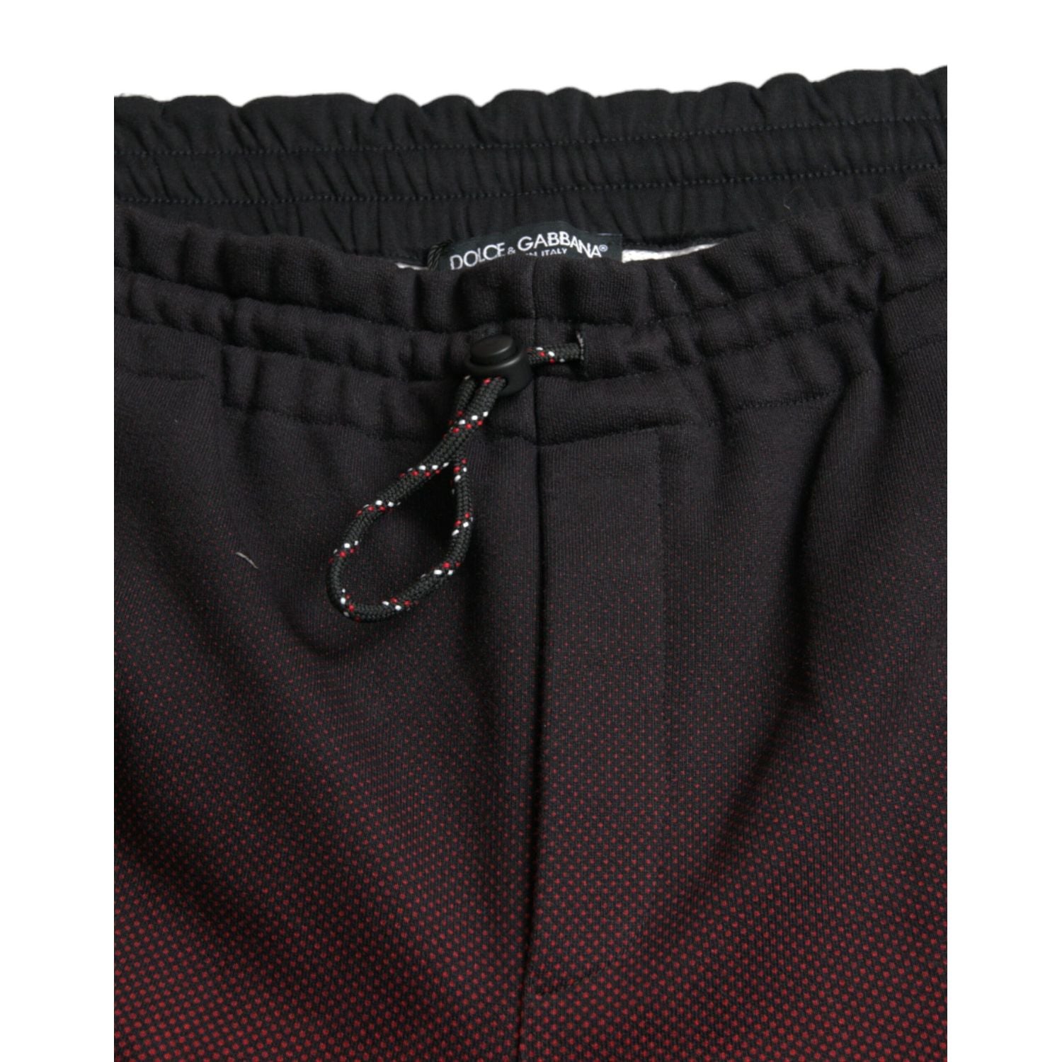 Dolce & Gabbana Red Leopard Print Cotton Bermuda Shorts