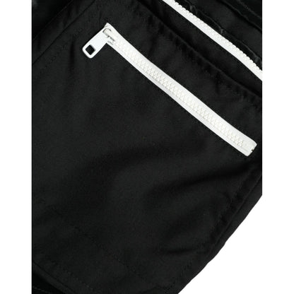 بنطلون رياضي رجالي من Dolce &amp; Gabbana مصنوع من النايلون باللون الأسود