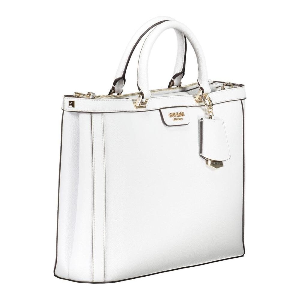 Guess Jeans White Polyethylene Handbag Guess Jeans