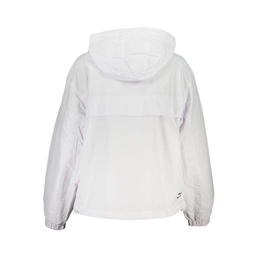 Tommy Hilfiger White Polyamide Jackets & Coat Tommy Hilfiger