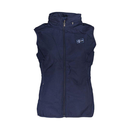 Scuola Nautica Blue Polyester Jackets & Coat Scuola Nautica