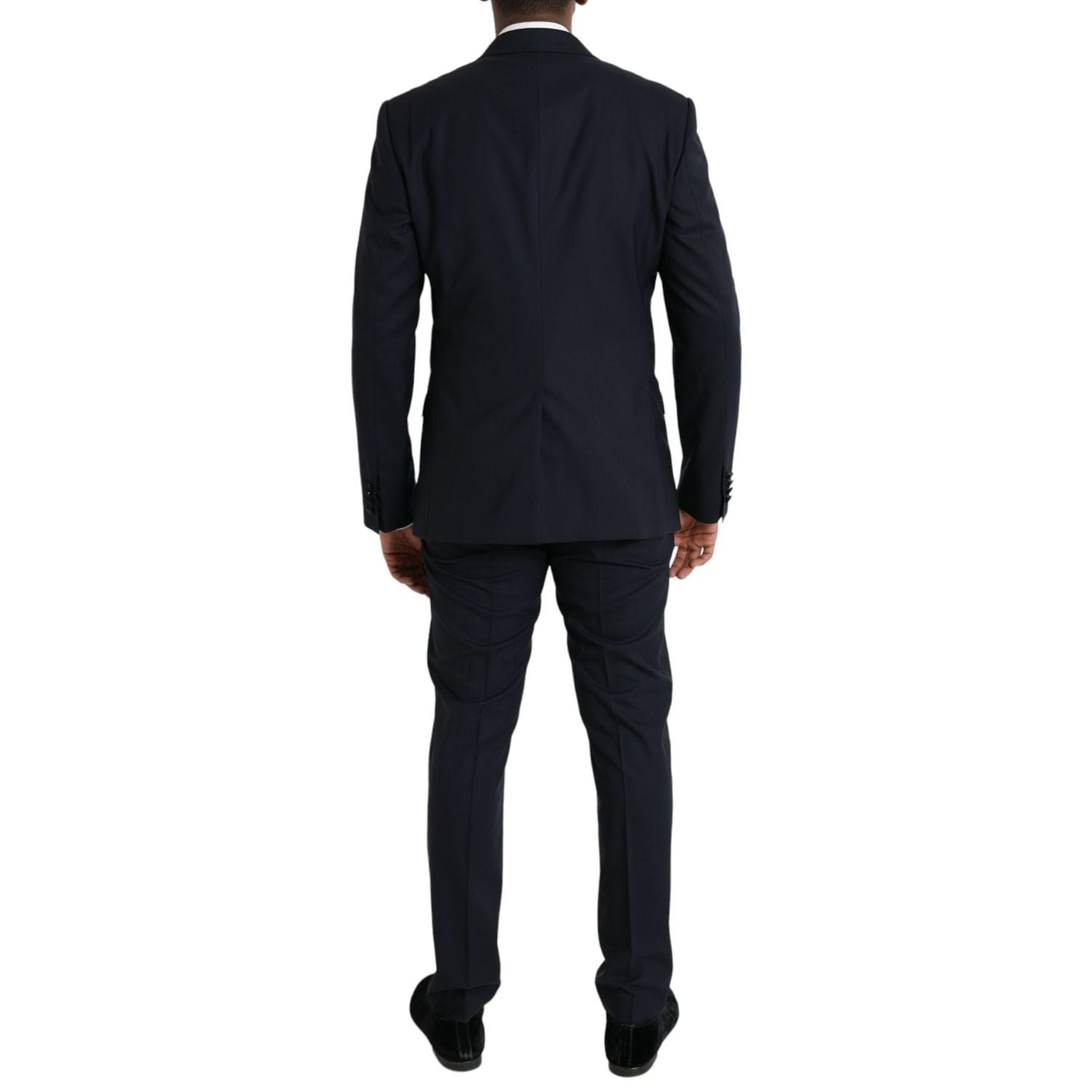 Dolce & Gabbana Dark Blue MARTINI Wool Formal 3 Piece Suit